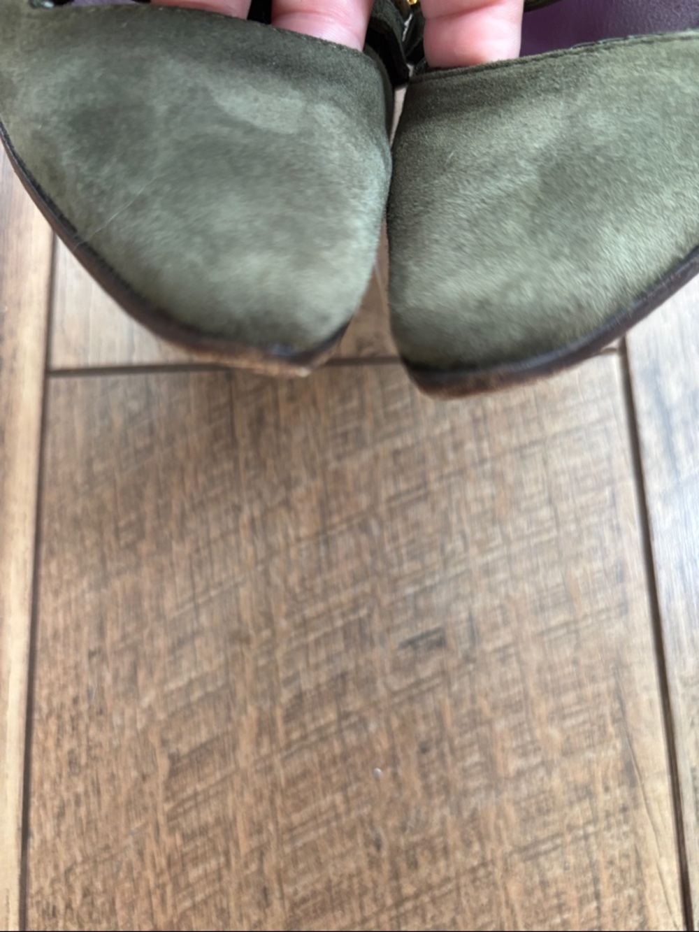 Etro Cage 1980s Leather Suede Olive Green Lace-Up Cage Stiletto Heels sz 9 1/2 - Picture 13 of 13